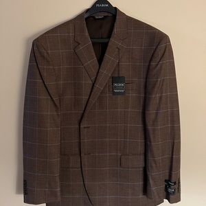 Brand new Joseph A Bank plaid sport coat, size 48R